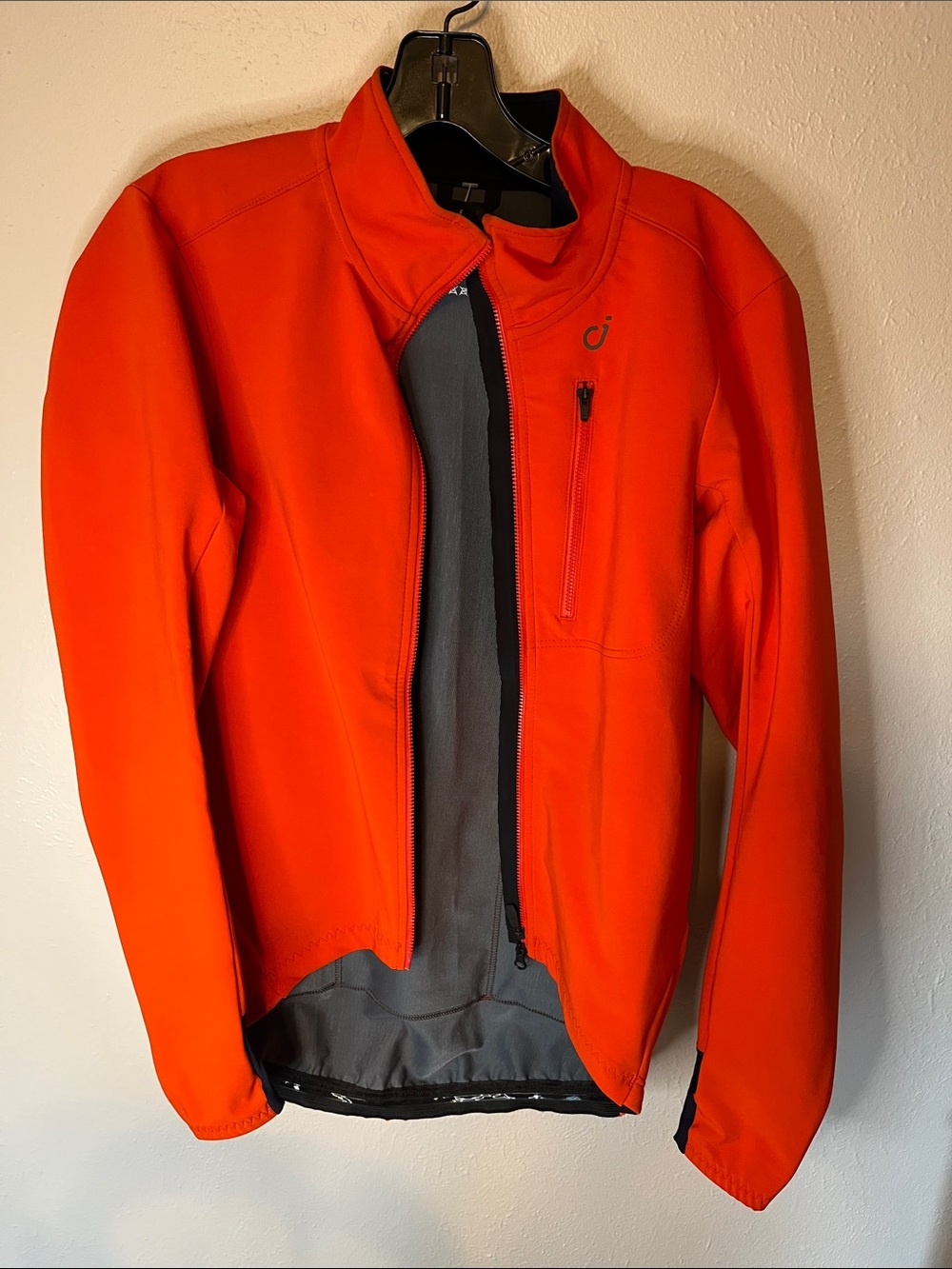 Men's Vibrant Orange Performance Softshell Jacket